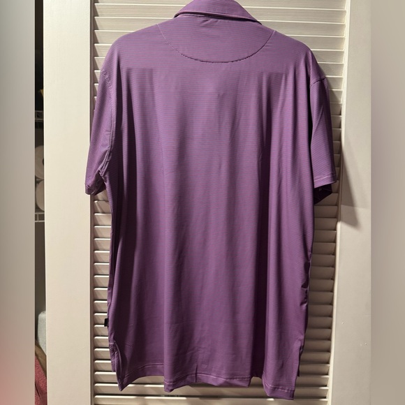 Breezy-Polo New With Tags
UPF 50+ Sun Protection 
Navy & Purple Mini Stripe - Picture 2 of 2